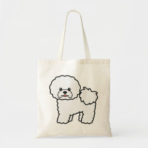 Bichon Frise Niedlich Cartoon Dog Tragetasche