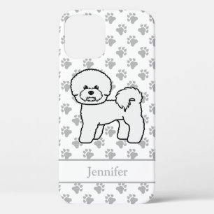 Bichon Frise Niedlich Cartoon Dog Zeichn & Name Case-Mate iPhone Hülle