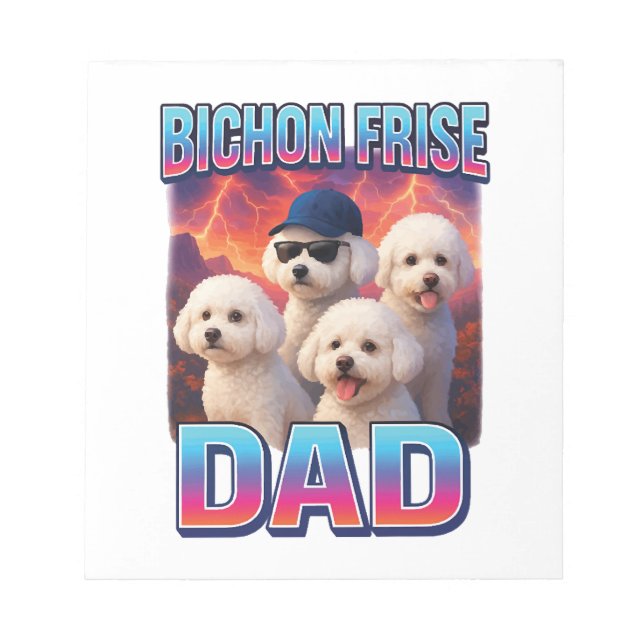 Bichon Frisé Notizblock (Vorderseite)
