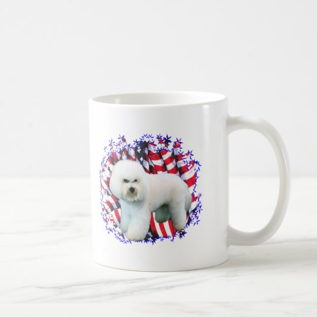Bichon Frise Patriot Kaffeetasse (Rechts)