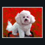 Bichon Frise Pop Art Prints Poster<br><div class="desc">Liebe der Bichon Frise? Hier ist Ihre Chance,  diese bezaubernde Rasse der Welt zu zeigen,  mit einem bunten,  lustigen,  Pop Art digitalen Gemälde. Durch das Ändern einer Standardgröße werden Ihre Framingoptionen einfacher!</div>