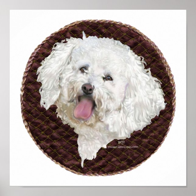Bichon Frise Portrait Poster (Vorne)