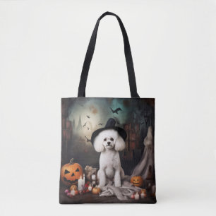 Bichon Frise Pumpkins Halloween Beängstigend