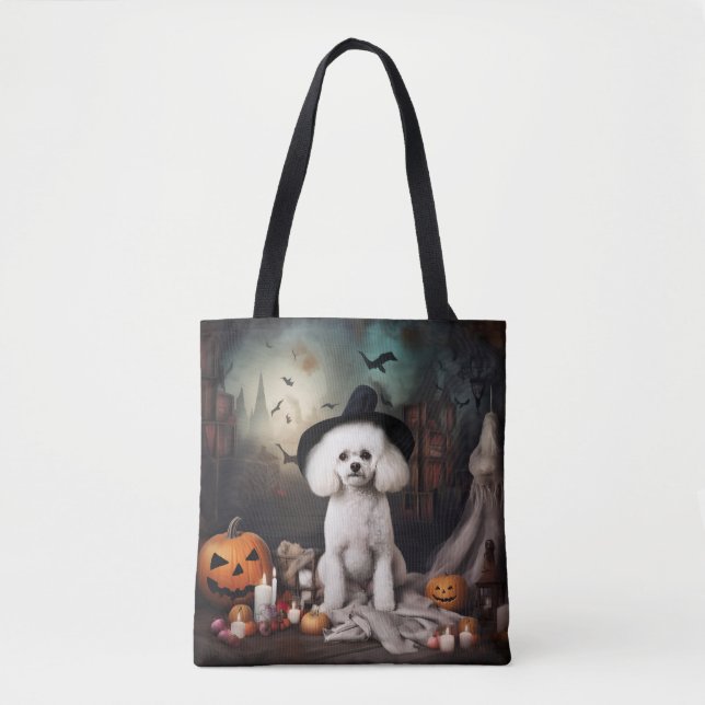 Bichon Frise Pumpkins Halloween Beängstigend (Vorderseite)
