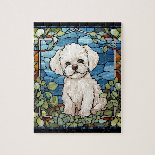 Bichon Frise Puzzle (Vertikal)