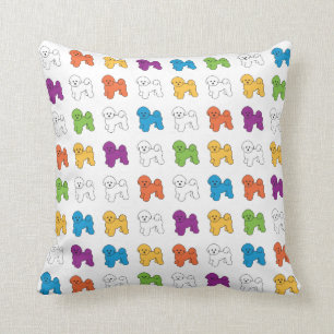 BICHON FRISE quadratisches Wurfs-Kissen Kissen