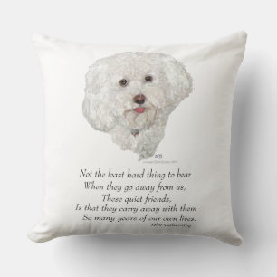 Bichon Frise Rainbow Bridge Kissen