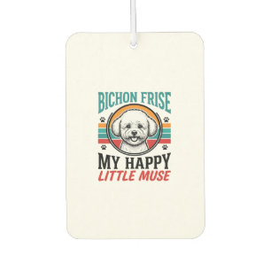 Bichon Frise Shirt Vintage Spirit Hund Art_1 Autolufterfrischer