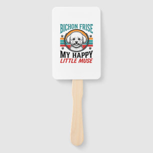 Bichon Frise Shirt Vintage Spirit Hund Art_1 Fächer