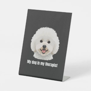 Bichon Frise Sockelschild