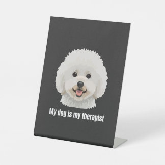 Bichon Frise Sockelschild