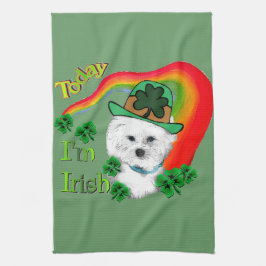 Bichon Frise St Patricks Handtuch