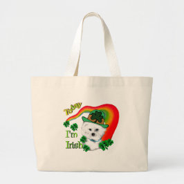 Bichon Frise St Patricks Jumbo Stoffbeutel