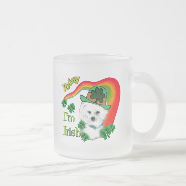 Bichon Frise St Patricks Tasse (Rechts)