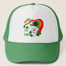 Bichon Frise St Patricks Truckerkappe