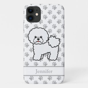 Bichon Frise Süßer Cartoon-Hund & Name Case-Mate iPhone Hülle