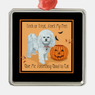 Bichon Frise Süßes oder Saures Ornament Aus Metall