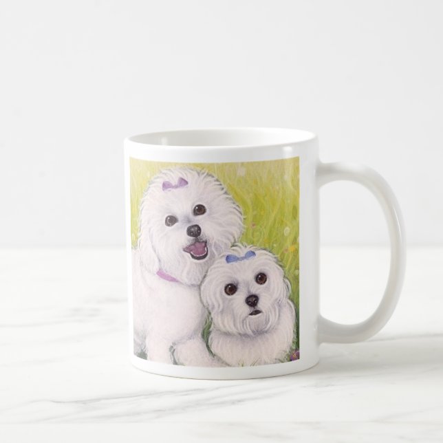 Bichon Frise Tasse (Rechts)
