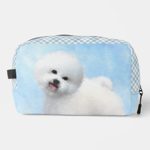 Bichon Frise Tenerife Malerei White Niedlich Dog A Waschbeutel