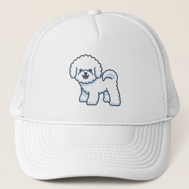 Bichon Frise Truckerkappe (Vorderseite)