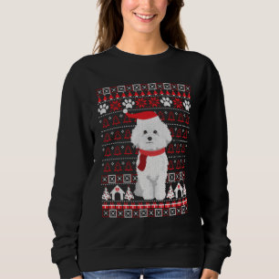 Bichon Frise Ugly Christmas Sweater Holiday Dog Sweatshirt