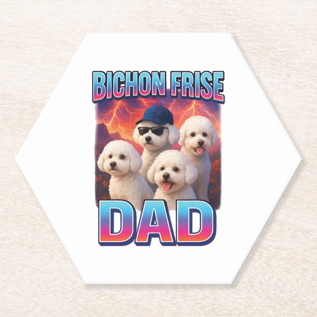 Bichon Frise Untersetzer (Vorderseite)