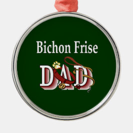 Bichon Frise Vater Ornament Aus Metall