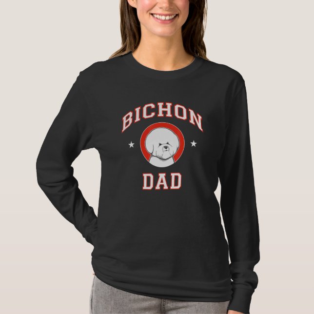 Bichon Frise Vater T-Shirt (Vorderseite)