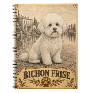 Bichon Frise, Vintage Heritage Hund Notizblock
