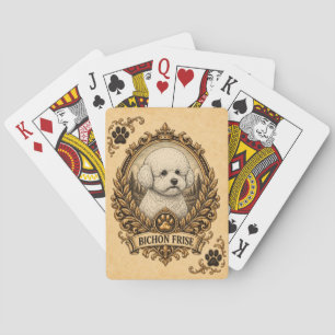 Bichon Frise, Vintage Heritage Hund Spielkarten