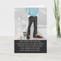 Bichon Frise vom Tag des Hundes-Vaters