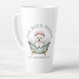 Bichon Frise Wasserfarben-Hundeschneider Latte-Mug Milchtasse