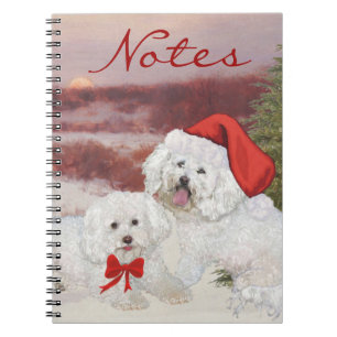 Bichon Frise Weihnachten Notizblock