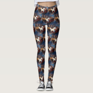 Bichon Frise Weihnachtsfeier Leggings