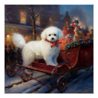 Bichon Frise Weihnachtsfeier