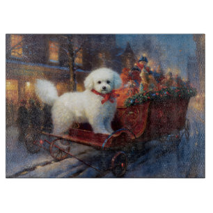 Bichon Frise Weihnachtsfeier Schneidebrett