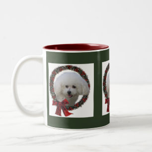 Bichon Frise Weihnachtsgeschenke Zweifarbige Tasse