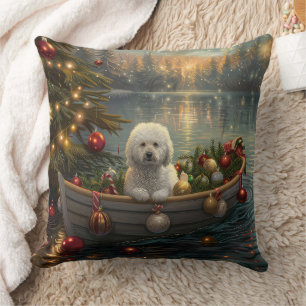 Bichon Frise Weihnachtsreise Kissen