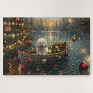 Bichon Frise Weihnachtsreise Puzzle