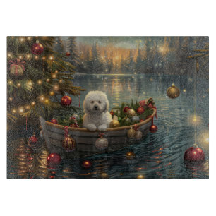 Bichon Frise Weihnachtsreise Schneidebrett