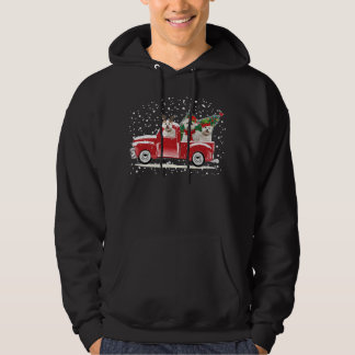 Bichon Frise Weihnachtswagen sammeln Treppe Funny  Hoodie