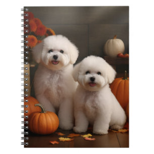 Bichon Frise Welppy Autumn Delight Pumpkin Notizblock