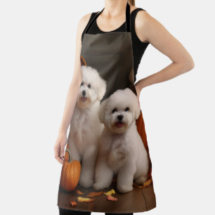 Bichon Frise Welppy Autumn Delight Pumpkin Schürze