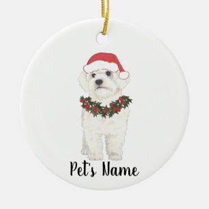 Bichon Havanese Maltesische Keramik Ornament