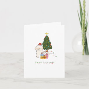 Bichon Holiday Card Feiertagskarte