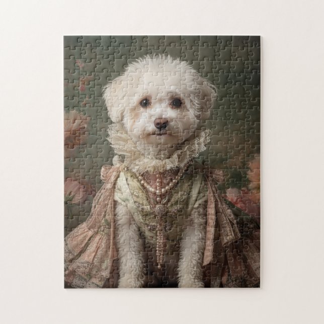 Bichon-Hund Puzzle (Vertikal)