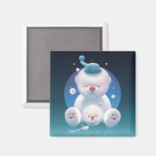 Bichon Ice Shaver Dreamland Magnet