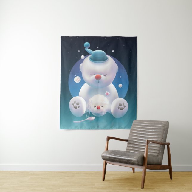 Bichon Ice Shaver Dreamland Wandteppich (Beispiel)