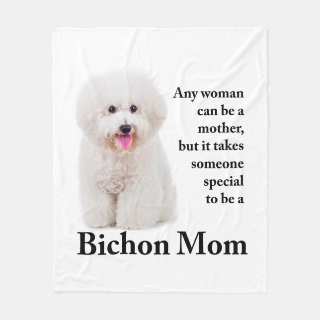 Bichon Mama-Fleece-Decke Fleecedecke (Vorderseite)