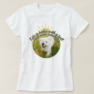 Bichon und Ball Dandelion-Tage  T-Shirt